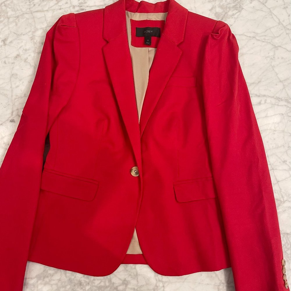 J.Crew Red Blazer Women's Size 6